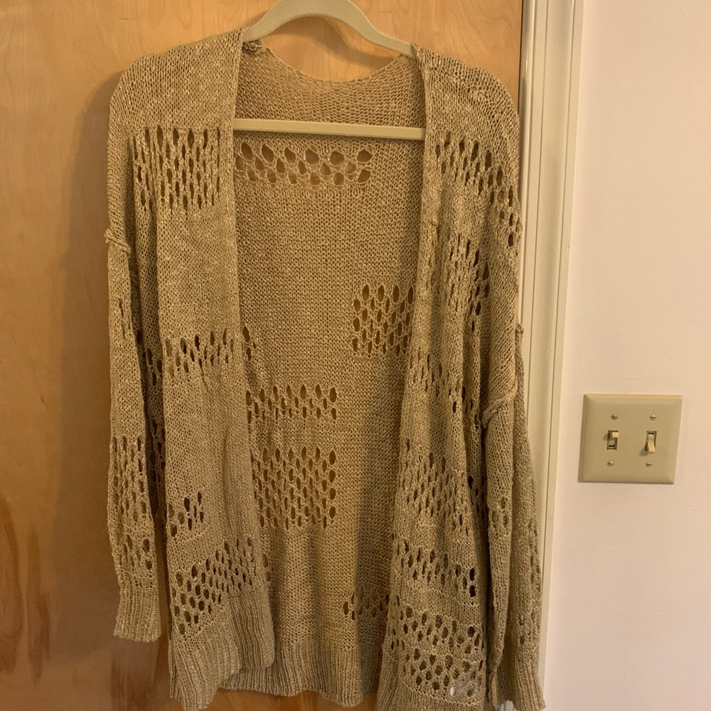Cozy Tan Knit Sweater